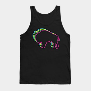 Bison Buffalo 80s Neon Tank Top